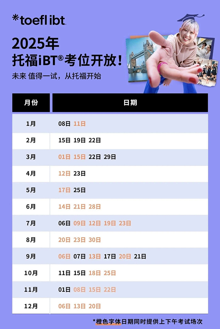 2025年托?？荚嚂r間表及備考計劃建議